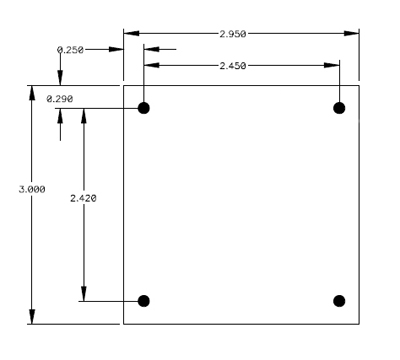 Solenoid Driver PWM950 Dimensions