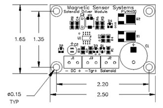 Solenoid Driver PWM400 Dimensions