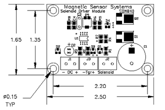 Solenoid Driver SDM840 Dimensions