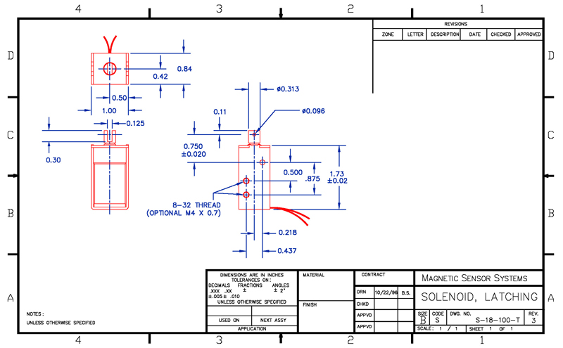 Latching Solenoid S-18-100T