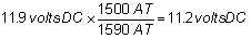 Voltage Based on Ampere Turns
