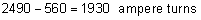Ampere Turns Calculation