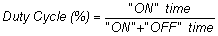 Duty Cycle